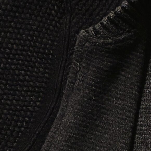 Lululemon Reversible Double-Knit Zip-Up Sweater Black/Graphite Grey Size 10 - Picture 5 of 6